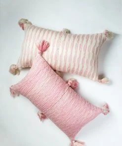Archive New York Antigua Lumbar Pillow - Faded Pink