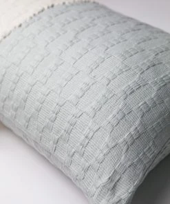 Archive New York Home Goods Antigua Lumbar Pillow - Natural White + Gray