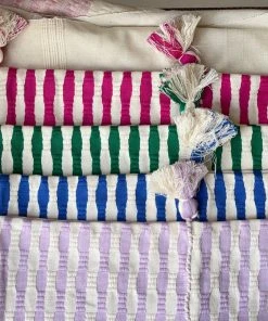 Archive New York Home Goods Antigua Lumbar Pillow - Light Lavender Stripe