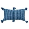 Archive New York Home Goods Antigua Lumbar Pillow - Natural Indigo Striped