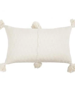 Archive New York Home Goods Antigua Lumbar Pillow - Natural White