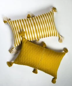 Archive New York Antigua Lumbar Pillow - Ochre