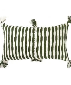 Archive New York Antigua Lumbar Pillow - Olive Striped Home Goods