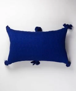 Archive New York Antigua Lumbar Pillow - Royal Blue