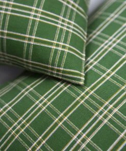 Archive New York Chiapas Plaid Lumbar Pillow - Forest Green