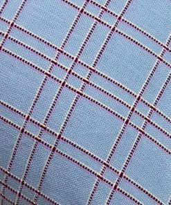 Archive New York Chiapas Plaid Throw Pillow - Light Blue Home Goods