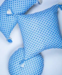 Archive New York Comalapa Throw Pillow - Sky Blue