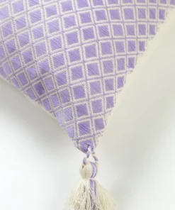 Archive New York Handcrafted Comalapa Throw Pillow - Lilac