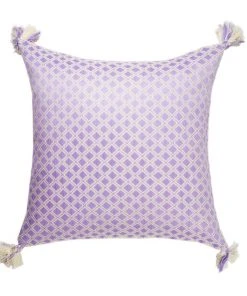 Archive New York Handcrafted Comalapa Throw Pillow - Lilac