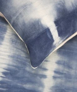 Archive New York Home Goods Indigo Shibori Nubby Lumbar Pillow