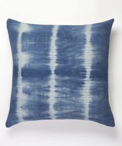 Archive New York Indigo Shibori Nubby Throw Pillow