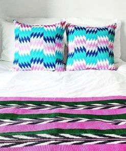 Archive New York Palm Ikat Blanket Home Goods