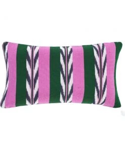 Archive New York Home Goods Palm Ikat Lumbar Pillow