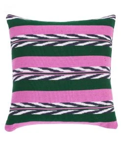 Archive New York Palm Ikat Throw Pillow