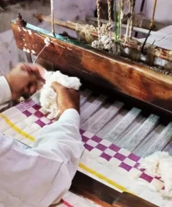 Archive New York Quilted Suzani Throw Blanket - Yellow + Pink Stripe 5 Archive New York Quilted Suzani Throw Blanket - Yellow + Pink Stripe