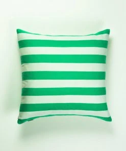 Archive New York Home Goods Santiago Cabana Stripe Throw Pillow - Kelly Green