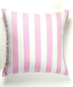 Archive New York Santiago Cabana Stripe Throw Pillow - Light Pink Home Goods