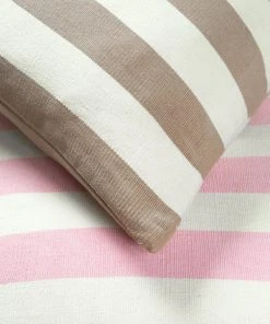 Archive New York Santiago Cabana Stripe Throw Pillow - Tan Home Goods
