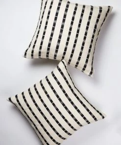 Archive New York Santiago Grid Throw Pillow - Black + White Home Goods