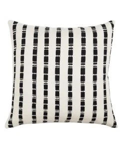 Archive New York Santiago Grid Throw Pillow - Black + White Home Goods