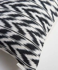 Archive New York Toto Ikat Lumbar Pillow - Black + White 9 Archive New York Toto Ikat Lumbar Pillow - Black + White