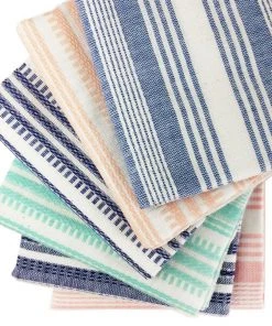 Archive New York White + Mint Kitchen Towel