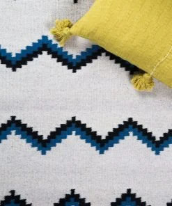 Archive New York Zapotec Zig Zag Wool Rug #6