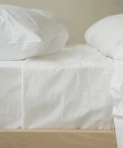 Area Home Anton Percale Duvet Cover - White