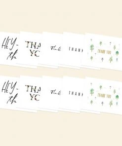 Cute Root Assorted Thank You Plantable Cards - 10 Pack Greeting Cards