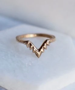 Iron Oxide Aster Stacking Ring Jewelry