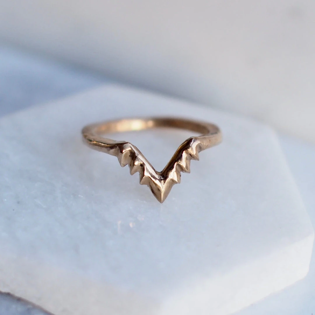 Iron Oxide Aster Stacking Ring Jewelry 1 Iron Oxide Aster Stacking Ring Jewelry