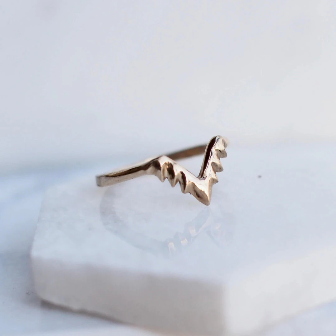 Iron Oxide Aster Stacking Ring Jewelry 3 Iron Oxide Aster Stacking Ring Jewelry