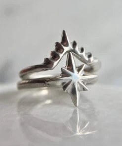 Iron Oxide Aster Stacking Ring Set