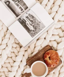 August Sage Chunky Wool Throw Blanket 3 August Sage Chunky Wool Throw Blanket