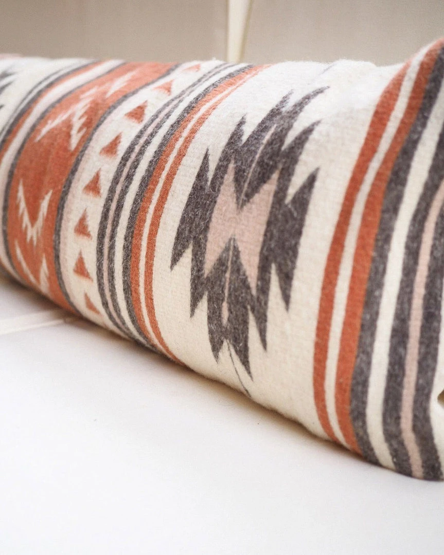 August Sage Estrellas Wool Lumbar Pillow Throw Pillows 6 August Sage Estrellas Wool Lumbar Pillow Throw Pillows