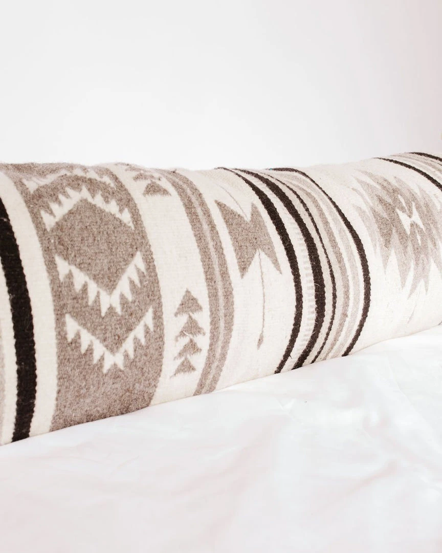 August Sage Mariposa Gris Wool Lumbar Pillow August Sage Mariposa Gris Wool Lumbar Pillow