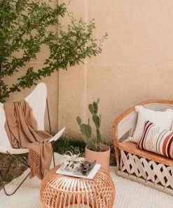 August Sage Marrón Alpaca Throw Blanket Home Goods