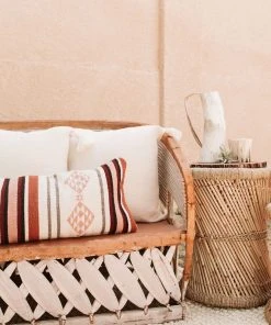 August Sage Sophia Rosado Wool Lumbar Pillow