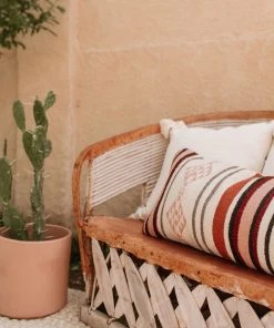 August Sage Sophia Rosado Wool Lumbar Pillow