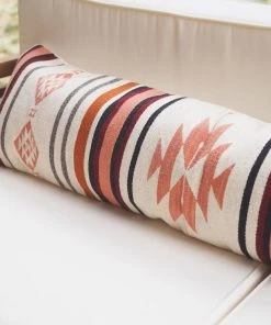 August Sage Sophia Rosado Wool Lumbar Pillow