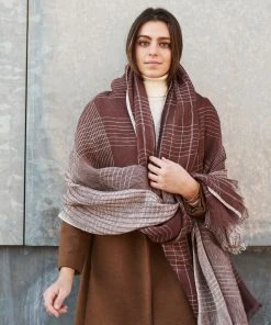 Studio Variously Accessories Auro Linen Scarf - Cinnabar