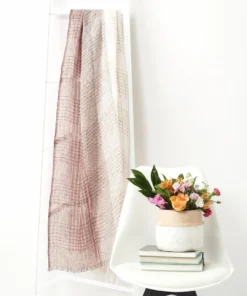 Studio Variously Auro Linen Scarf - White Accessories 5 Studio Variously Auro Linen Scarf - White Accessories