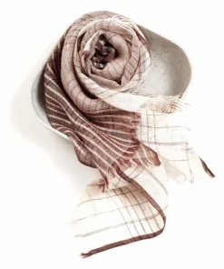 Studio Variously Auro Linen Scarf - White Accessories 3 Studio Variously Auro Linen Scarf - White Accessories