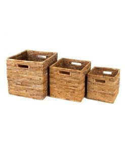 Azizi Life Banana Leaf Nesting Cubes Home Goods