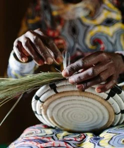 Azizi Life Bariku Woven Bowls - Black + Tea Best Sellers