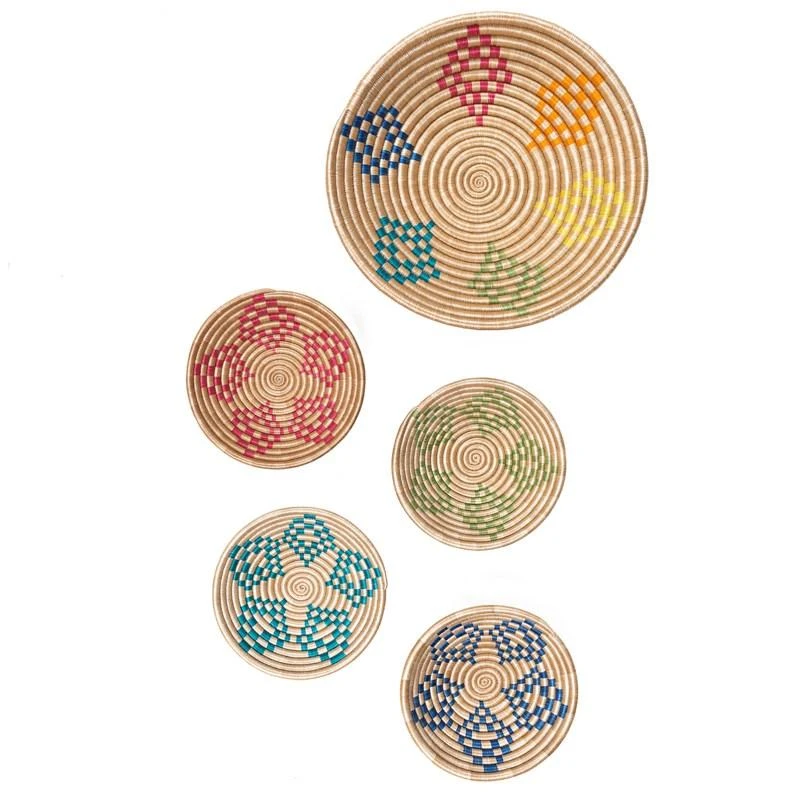 Azizi Life Boutique Bariku Woven Bowls - Brights 2 Azizi Life Boutique Bariku Woven Bowls - Brights