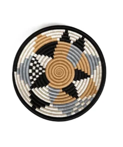 Azizi Life Home Goods Boutique Diversiform Woven Bowls - Gray