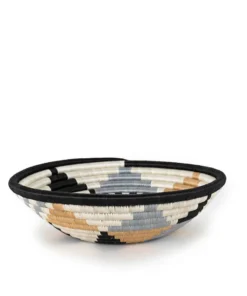 Azizi Life Home Goods Boutique Diversiform Woven Bowls - Gray