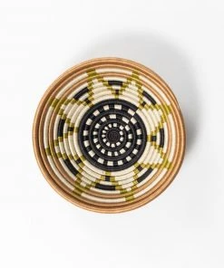 Azizi Life Boutique Vestine Green Woven Bowl