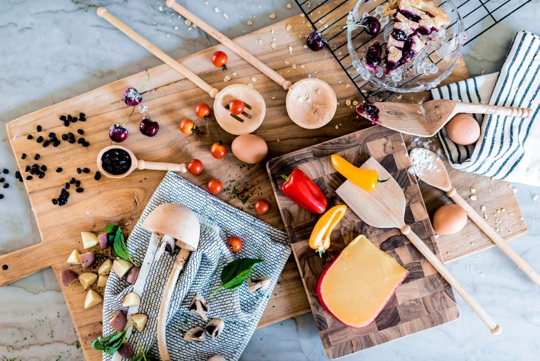 Azizi Life Home Goods Merideth Wooden Slotted Spoon Azizi Life Home Goods Merideth Wooden Slotted Spoon